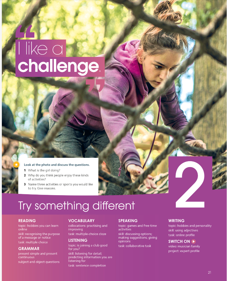 LM - Unit 2. Try Something Different (25 August-19 September)