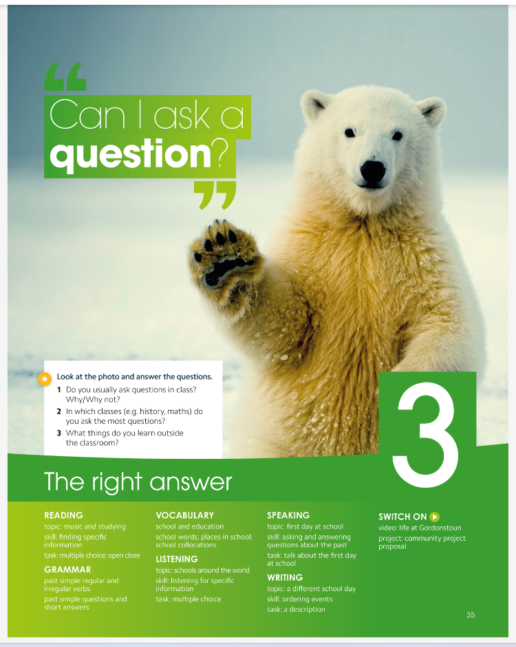 LM - Unit 3. The Right Answer (29 September - 24 Oktober 2025)