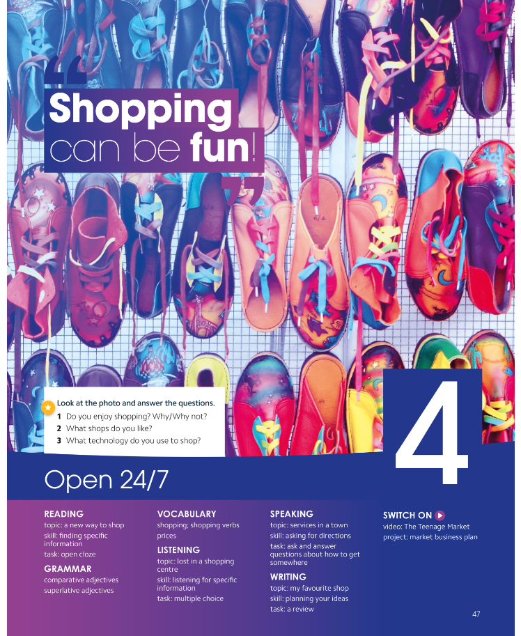 LM - Unit 4. Shopping Can Be Fun! (10 November - 28 November)