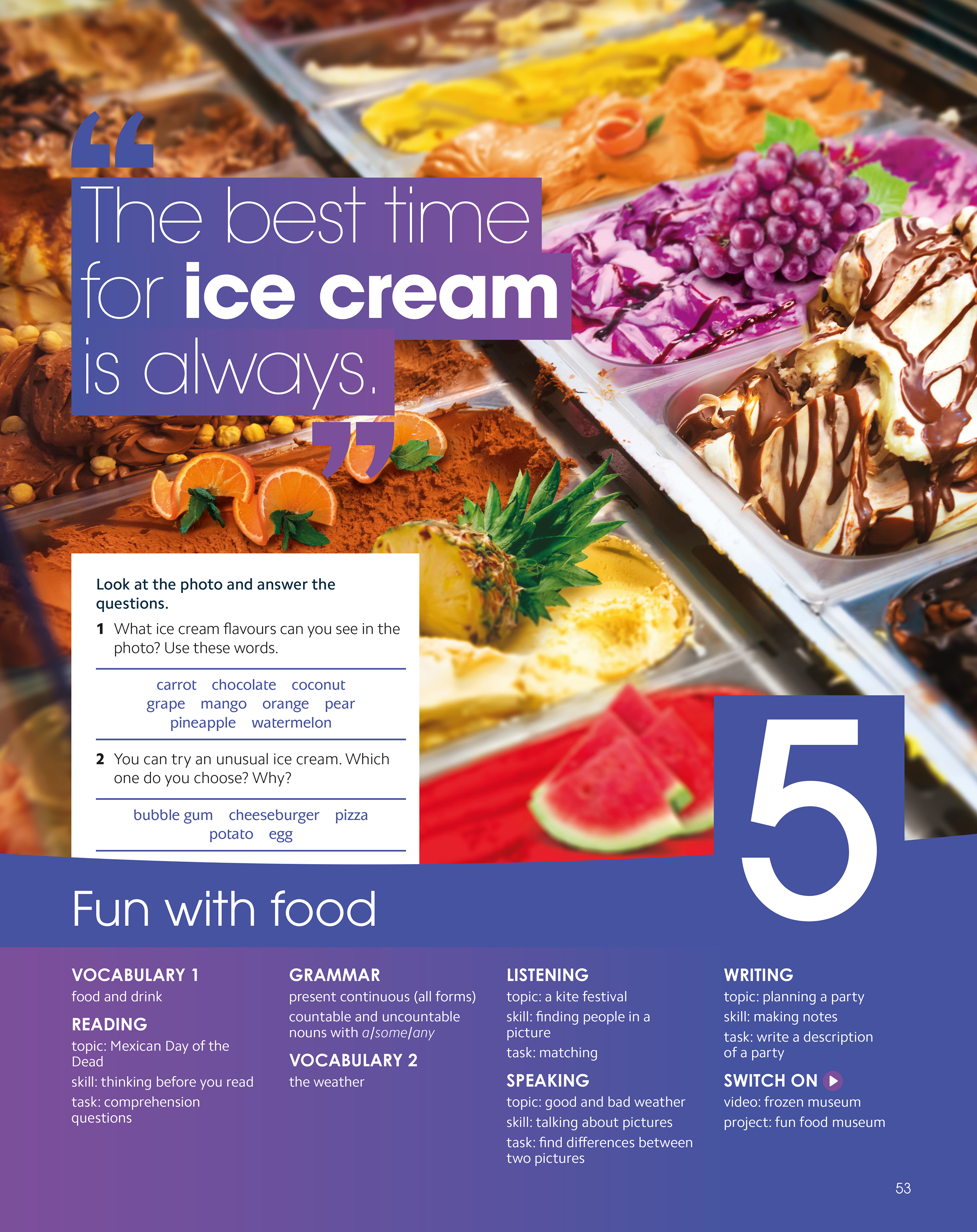 LM English Unit 5-Fun With Food