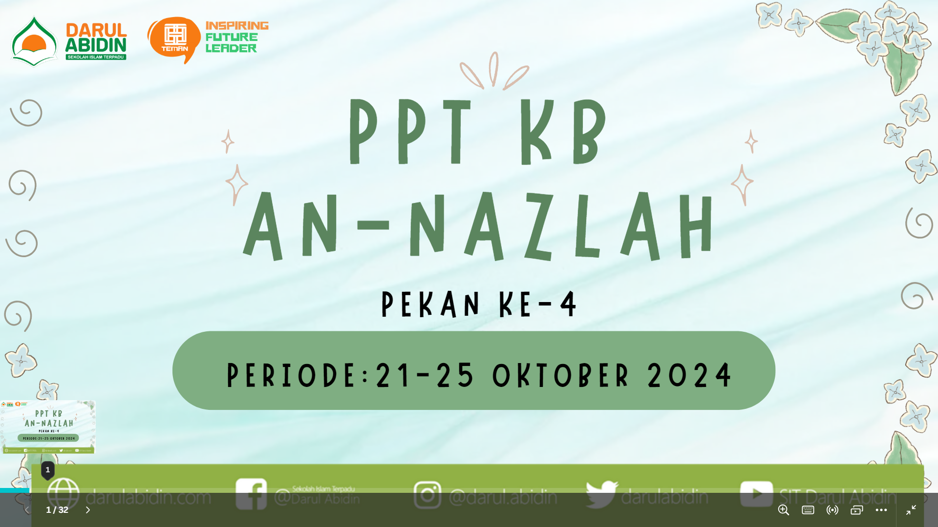 PPT PEMBELAJARAN PERIODE 21-25 OKTOBER 2024