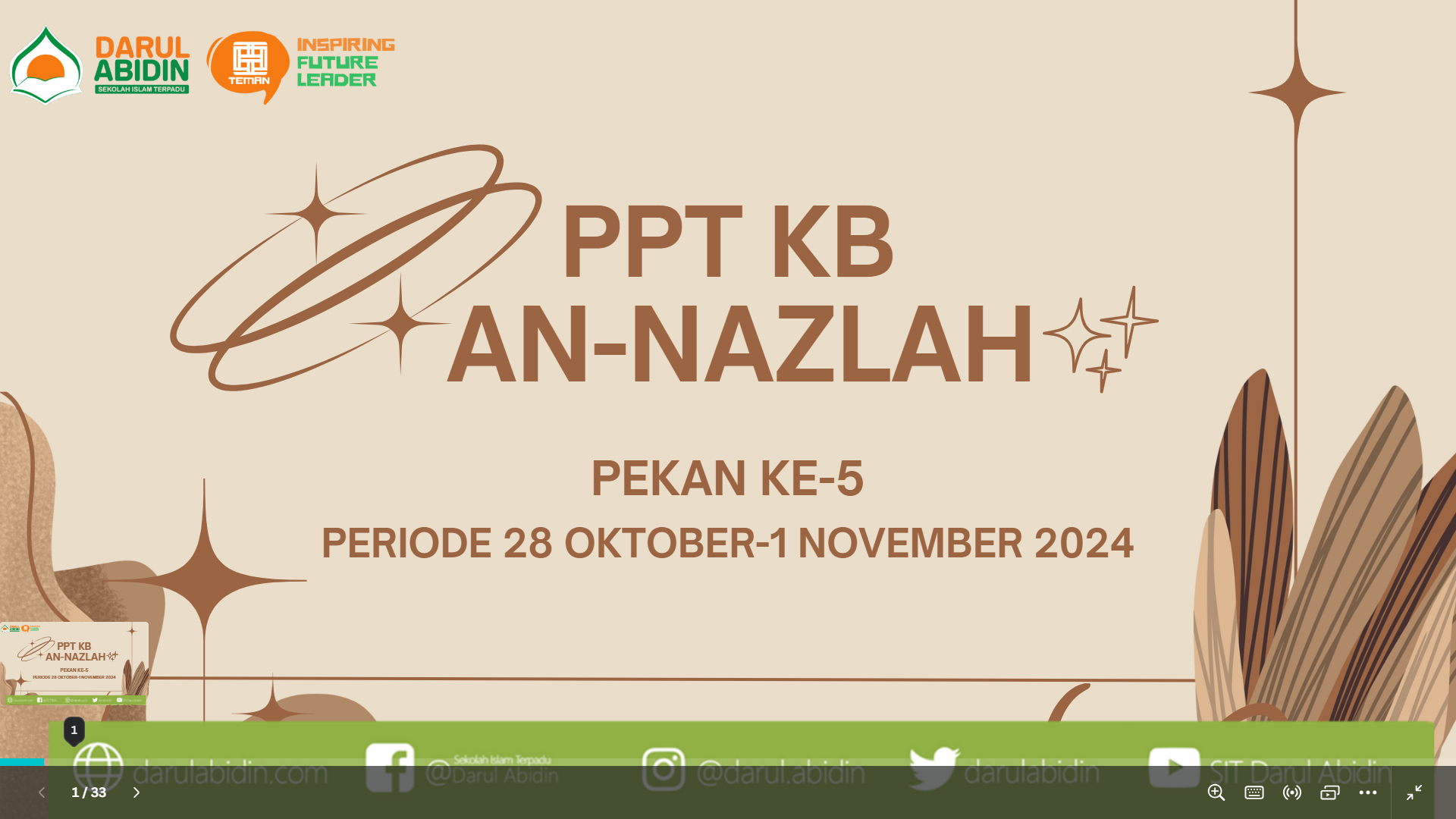 PPT PEMBELAJARAN PERIODE 28 Okt-1 Nov 2024